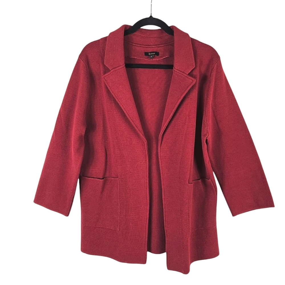Quince Red Women's Cardigan